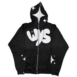 เสื้อฮู้ดมีซิปสำหรับผู้ชายพิมพ์ลายพัฟแบบเต็มตัวมีฮู้ดใส่ได้ทั้งชายและหญิงผ้าหนา GSM ให้ความอบอุ่นสำหรับฤดูใบไม้ร่วงฤดูหนาว - Product Image 2