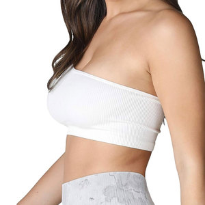 บราไหล่ข้างเดียวปรับแต่งได้ดีไซน์ใหม่สปอร์ตบราระบายอากาศได้มีโครงแบบยืดได้และออกแบบเทคนิคการซัก - Product Image 5