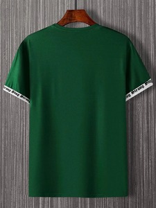 Camiseta de Hombre 100% Algodón, Ligera, Transpirable, con Impresión de Logotipo Personalizado, Venta al Por Mayor OEM, Camiseta Lisa - Product Image 2