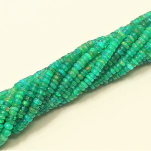 Cuentas Redondas Lisas de Ópalo Etíope Verde de Calidad AAA, Cuentas Lisas de Ópalo Etíope Verde Brillante de 3-6 mm, Ópalo Etíope de Primera Calidad - Product Image 4