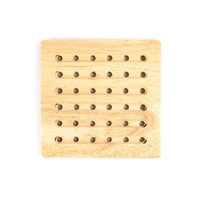 Posavasos decorativos de madera Estilo madera cuadrado ShapeTea Coaters para té de noche en casa para forma cuadrada al mejor precio - Product Image 6
