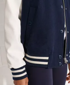 La mejor variedad de chaqueta universitaria corta para mujer con estilo, manga larga, longitud corta, ropa informal, calidad de tendencia - Product Image 5