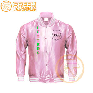 Alpha personnalisé | Veste universitaire brodée en satin Kapa Sorority Vêtements grecs respirants de haute qualité Vestes Alpha pour femmes - Product Image 1