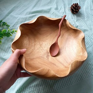Cuenco de madera de acacia vietnamita, cuenco de flores, vajilla sostenible, logotipo de tamaño personalizado de Vitrapro - Product Image 5