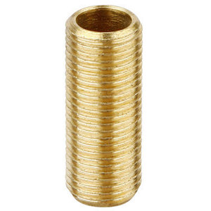 Tige creuse filetée en acier métrique, finition zinc et noir - Product Image 1