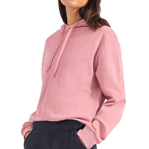 2025 Nueva alta calidad gran oferta mujeres OEM de talla grande pulóver sudaderas con capucha hechas a medida ropa de calle para mujeres básicas Sudadera con capucha - Product Image 4