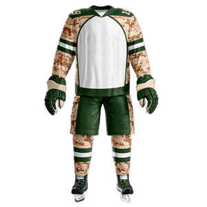 Custom Sublimation <b>Printed</b> Ice Hockey Uniform / Fully Breathable and Stretchable Ice Hockey Uniform for Adults - Product Image 1