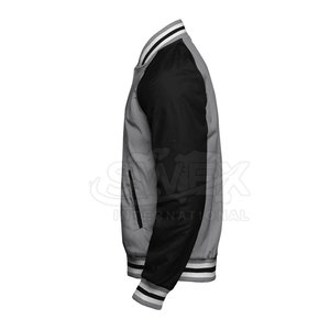 High Quality Latest Design <b>Men</b> Zipper Letterman Winter <b>Jacket</b> Breathable Custom Size Zipper Letterman Winter <b>Jacket</b> For <b>Men</b> - Product Image 2
