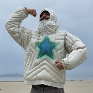 Blouson d'hiver épais et chaud en duvet de nylon pour hommes avec logo personnalisé OEM - Product Image 5