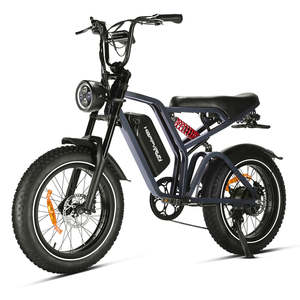 Vélo Électrique Happyrun G60 Tank 1500W Moteur Intégré 750W Pneus Larges Tout-Terrain Autonomie 60KM Vitesse 45+ km/h Charge 150 kg Style Moto - Product Image 1