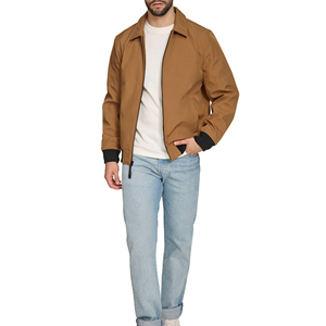 Nouveau blouson aviateur OEM/ODM fabriqué en usine pour hommes coupe-vent à fermeture éclair complète vêtements décontractés coupe-vent chauds pour l'hiver manteaux doublés rembourrés - Product Image 2