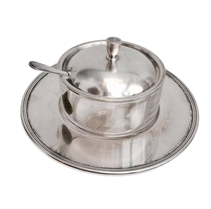 Accessoires de table de cuisine design feuille finie en argent fabriqués à la main bol à poivre salière serveur cave à sel et serveur en métal - Product Image 4