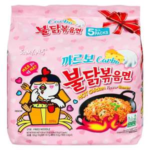 Samyang Carbonara Stir Fried Styles Pollo picante Sabor Korean Ramen Cup - Product Image 6