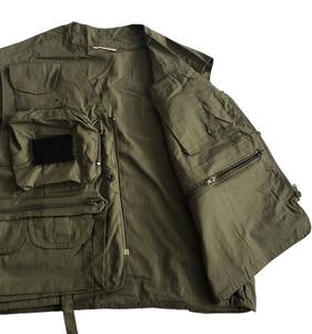 Men's <b>Fishing</b> Vests with Mesh Back and Adjustable Waist Strap <b>Fishing</b> <b>Rod</b> Holder Multi Pockets Breathable Outdoor Combat Vest - Product Image 4