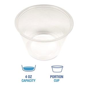 Boardwalk 4 Oz. Vasos de Polipropileno para Soufflé/Porciones, Vasos Desechables Translúcidos, 2500 Unidades/Caja - Product Image 3