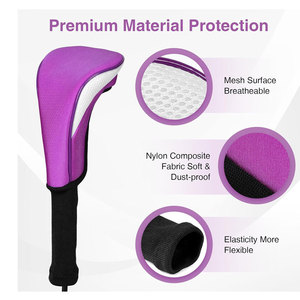 Housse de protection pour tête de club de golf, style classique, tissu durable pour la protection des clubs et un transport facile, conception en matériau durable - Product Image 3