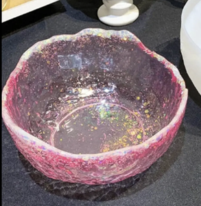 ชุดชามเรซิ่นสไตล์ทะเลสำหรับสลัดและอาหารค่ำ จานเสิร์ฟผลไม้จากอินเดีย - Product Image 3