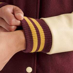 Venta al por mayor de las mujeres Varsity chaqueta de béisbol personalizada Letterman abrigo de moda de gran tamaño de estilo universitario chaqueta para Streetwear OEM - Product Image 6