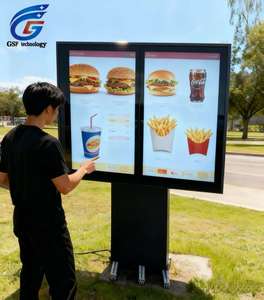 Layar Menu <span class=keywords><strong>Digital</strong></span> Tahan Air 2000 4000nits untuk Restoran Outdoor, Drive Thru, Solusi Kios, Layar Iklan dan Pemutar Video - Product Image 1