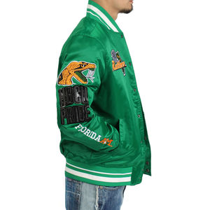 Chaqueta Bomber Varsity de Satén para Hombre, Chaqueta Personalizada con Bordado, Chaqueta de Béisbol Universitaria, Ropa de Moda Urbana de Invierno - Product Image 2