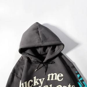 Sweatshirts pulls en coton décontractés pour hommes, sweat à capuche avec broderie personnalisée et impression 3D, style streetwear, polaire teinte unie - Product Image 5