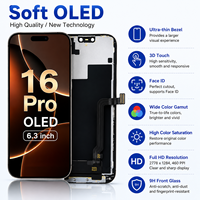 Layar Sentuh Digitizer 6.3 Inci Perakitan Pengganti Layar Ponsel Suku Cadang Perbaikan Pengganti untuk iPhone 16 Pro