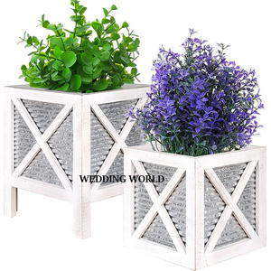 Wooden Square <b>Planter</b> Superior Quality Handmade Designer <b>Planter</b> Hot Selling Decorative New Metal <b>Planter</b> - Product Image 1