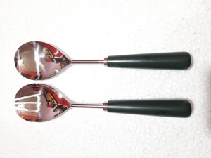 Haute qualité 306 acier inoxydable salade serveur ensemble vente chaude salade outil légume service cuillère fourchette vaisselle ensemble cuisine outils - Product Image 3