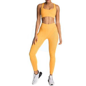 Ensemble de yoga Offre Spéciale pour femmes Meilleure qualité pour une utilisation en extérieur Grande taille Caractéristique Motif solide Vente en gros Ensemble de yoga pour femmes adultes - Product Image 1