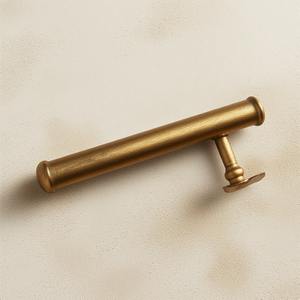 Modern Minimalist Brass Door <b>Handle</b> Set Durable for Bedroom Bathroom Kitchen Doors with Clean Design - Product Image 2