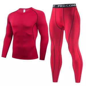 GAF Vêtements de fitness Logo personnalisé Polyester Pantalon d'entraînement de compression Ensemble legging et protection élastique Ensemble de gymnastique de compression pour hommes - Product Image 6