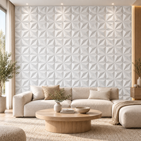 Panel Dinding PVC Geometris 3D WYRAX untuk Dapur, Ruang Tamu & Hotel - Desain Modern dengan Efek Fluoresen Tahan Air dan Tahan Api