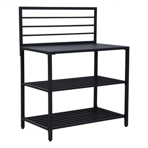 Amicasa Anthracite KONNECT Mobile Pavilion KIT GL8455 Base de Cocina Exterior con Estantes (100cm) - Product Image 2