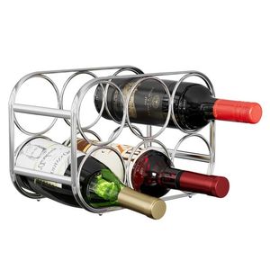 Manufacture Wholesale <b>Tabletop</b> Wine Bottle Rack Metal Wine <b>Storage</b> Holder for Bar Restaurant Decoration - Product Image 4