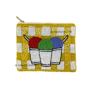 Summer Shape Coin <b>Purse</b> Design Customized Seed Beaded Zipper Closure <b>Small</b> Fashionable Multi-Function Coin Pouch Wallet - Product Image 6