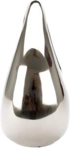 Urne de cendres de larme en métal massif avec finition nickelée Conception gravée Urne funéraire d'excellente qualité - Product Image 5