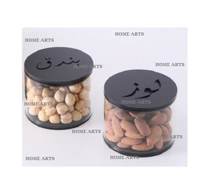 Juego de 2 cajas de acrílico para dulces con tapa de madera Diseño maravilloso Caja de fechas de tamaño personalizado al precio más barato - Product Image 1