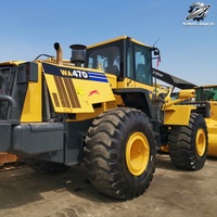 Chargeuse sur pneus Komatsu WA470 de 24 tonnes, grande chargeuse frontale lourde, moteur SAA6D125E5, chargeuse sur pneus japonaise d'occasion pour travaux de construction et carrière