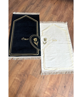 Tapis de prière musulman pour couples, tapis islamique Musalla, lavable, durable, en coton, pour le camping, la voiture, le pique-nique, la Saint-Valentin, un cadeau de mariage, le Ramadan