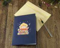 Bon prix 3D Popup Carte de voeux Design personnalisé pour les occasions d'anniversaire et de remerciement Fabriqué au Vietnam-Wholesale Supply