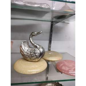 Sculptures d'animaux vintage de luxe en argent, laiton, bois, aluminium, métal pour la décoration de la maison, de l'agence, de l'art mural et l'artisanat - Product Image 5