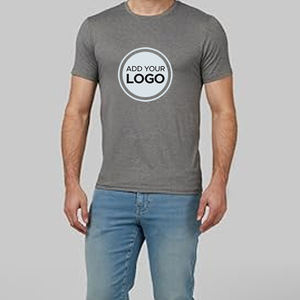 T-shirt d'été pour hommes Couleur unie Casual Short Sleeve 100% Polyester T-Shirt - Product Image 6