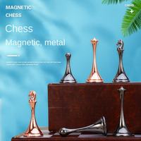 High-End European Style Go Game Board with Magnetic Metal Chessmen for Adults and Children for Gifts or Ornaments