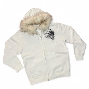Premium Quality 100% Cotton Oversized Winter <b>Hoodie</b> with Tie-Dye Custom Print in White Color OEM Service Available - Product Image 1