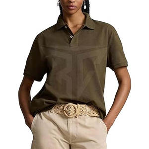 Camiseta Casual de Verano para Mujer, 100% Algodón, Transpirable, de Secado Rápido, Alta Calidad, Tallas Grandes, Colores Personalizados, Logotipo, Cuello Alto - Product Image 1