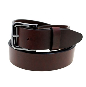 Cinturones de cuero genuino de piel de vaca para hombres de Venta caliente con hebilla de alfiler cómodo logotipo personalizable multiusos - Product Image 1