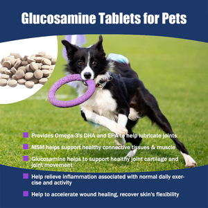 Gubeyka <span class=keywords><strong>Cosequin</strong></span> contient des comprimés à croquer de chondroïtine de trésor de <span class=keywords><strong>chien</strong></span> MSM Supplément de santé articulaire - Product Image 5