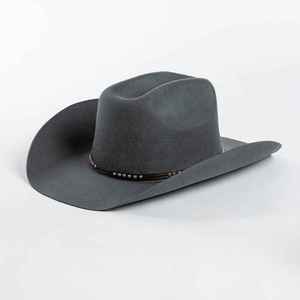 Chapeau de cow-boy en cuir véritable pour hommes avec un design occidental classique, idéal pour Rodeo Ranchwear et Country Music Fashion - Product Image 4
