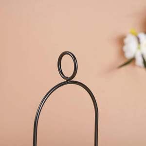 Bougeoirs de table d'intérieur en métal noir bougeoirs lanterne chauffe-plat pour mariage décor à la maison décorations de Table pièce maîtresse - Product Image 2