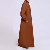 Abaya Personalizada 2026 para Niños Musulmanes, Hombres, Tallas Grandes, Invierno, Algodón, Poliéster, Transpirable, Secado Rápido, Estilo Casual, Nueva